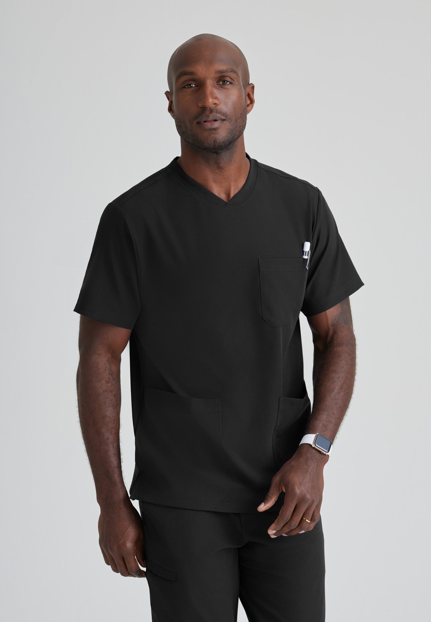 Crew Top - Black - Jen's Scrubs
